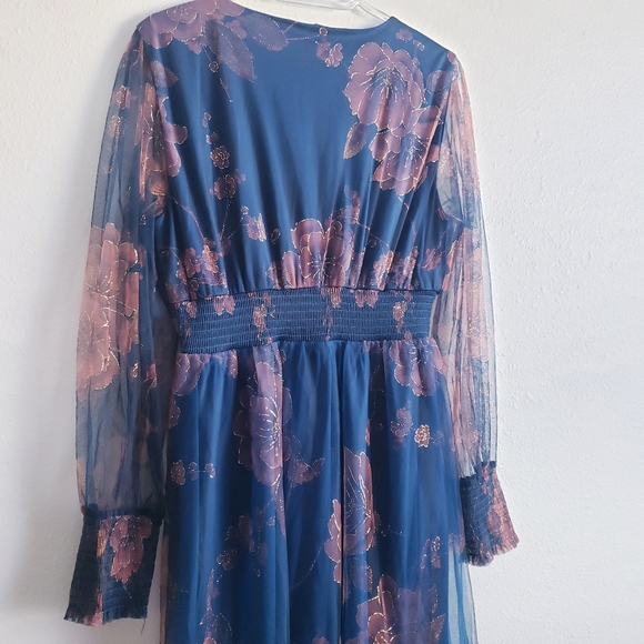 Baltic Born Layla Tulle Maxi Dress Long Sleeve New Without Tags - Picture 8 of 9